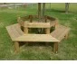 Banquette entourage d’arbre hexagonale