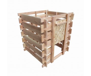 Composteur en bois douglas naturel-390 litres, fabriqué en France par CIHB