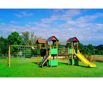jeu pour collectivités et aires de jeux enfants de 6 à 12 ans-Citadelle d'Elodie à 9 modules