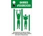 Panneau silhouette pour barres d'exercice