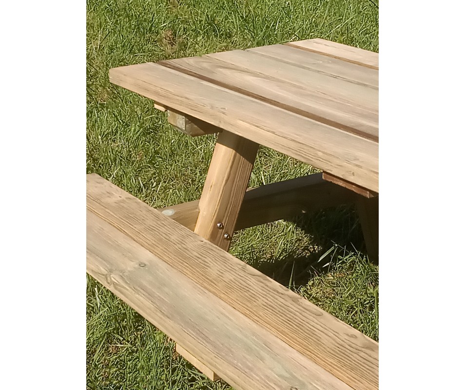 EXIT Toys Aksent Table De Pique-Nique, Table De Sable & Table D'Eau En Bois - Table De Jeu Pour Enfants Dans Le Jardin - Avec 1 Banc, 2 Bacs Amovibles & Couvercle