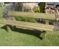 Banc en bois avec dossier Classique-Douglas