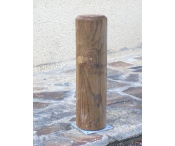 Borne en bois diam 14 cm par CIHB-Bois certifié PEFC; traitement autoclave CTB-B+