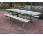 Table bancs pique-nique PMR en bois-longueur 2,50m